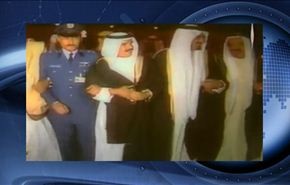 فيديو نادر؛ رقصة تجمع اميري الكويت وقطر وملك البحرين