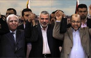 صور / خطأ مطبعي في وثيقة المصالحة الفلسطينية