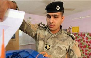 القوات المسلحة العراقية شاركت بكثافة في الانتخابات + فيديو