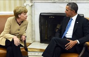 اوباما وميركل يهددان روسيا بعقوبات اضافية
