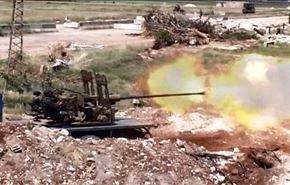 پیشروی ارتش سوریه در منطقه جوبر و حماه + فیلم