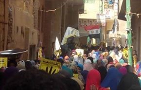 تظاهرات هواداران اخوان مصر و پرواز بالگردها