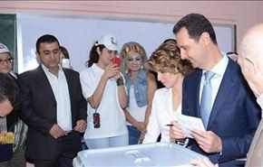 بالصورة؛ بشار الاسد يدلي بصوته في الانتخابات الرئاسية