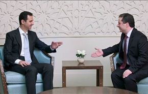 بالصور/الرئيس الأسد يستقبل منافسيه في الانتخابات الرئاسية