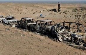 انهدام 200 خودروی داعش در مسیر سامرا + ویدیو
