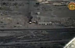 فيديو: قصف سيارات ارهابيي داعش حاولوا مهاجمة مصفى بيجي