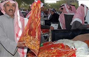 سعوديون يقبلون على شراء الجراد في شهر الصيام
