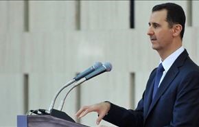 نخستین تصاویر از مراسم سوگند بشار اسد