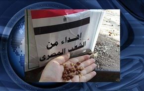 ارتش مصر، مواد غذایی فاسد به غزه اهدا کرد + عکس