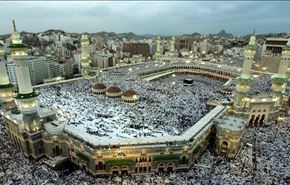 رحمت الهی هنگام نماز مغرب در مسجدالحرام+ویدئو