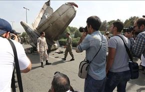 سقوط هواپیمای مسافربری در تهران + عکس