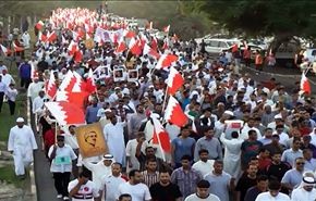 مسيرة حاشدة غرب المنامة ضد الاحتلالين السعودي والاماراتي