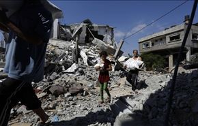 اهالی غزه بعد از بازگشت به خانه هایشان چه می گویند + فیلم