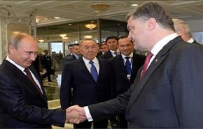بوتين: لدينا توافق مع بوروشينكو لحل الأزمة الأوكرانية سلميا