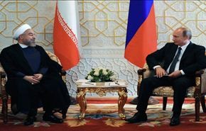 الرئيسان الايراني والروسي يبحثان القضایا الثنائیة والاقلیمیة والدولیة