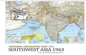 دانلود نقشه جغرافیای آسیای جنوب غربی