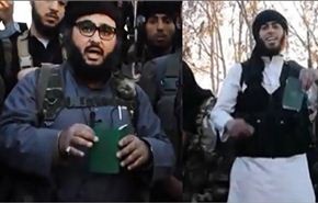 فيديو/سعوديون ومصري بداعش يحرقون جوازات سفرهم