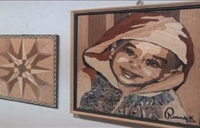 معرض الرسم بقشور الخشب في القاهرة