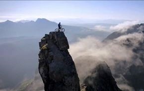 به چالش کشیدن کوه‌ها با دوچرخه + فیلم