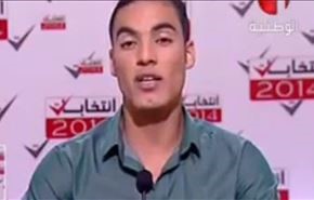 خطبه خواندن نامزد انتخابات تونس به جای اعلام برنامه + فیلم