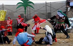 الاف الايرانيين يحيون مراسم عاشوراء في محافظة خوزستان