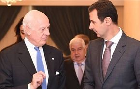 الأسد: مبادرة دي ميستورا جديرة بالدراسة +صورة