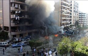 مشاهد جديدة للتفجير الإرهابي الذي استهدف السفارة الإيرانية ببيروت