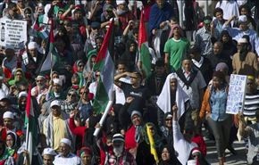 تظاهرات در چند شهر اروپایی در حمايت از قدس