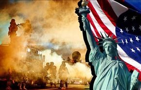 تمثال الحرية الأمیركي يسقط في فيرغسون؟ + فيديو