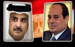 مشاورات لعقد قمة محتملة بين السيسي وامير قطر