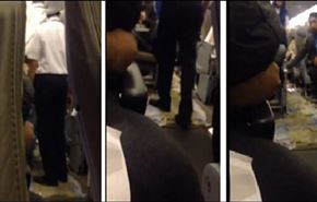 ویدیو؛ نشت فاضلاب هواپیما تا زیر پای مسافران!
