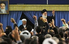 بالصور:استقبال قائد الثورة لضيوف مؤتمر الوحدة الاسلامية