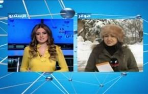 ویدیو؛ گزارشگر لبنانی از سرما می‌لرزد!