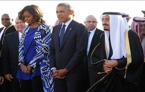 بالفيديو: باراك اوباما يصل الى السعودية والملك يستقبله بالمطار