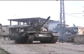 تدمير رتل آليات لمسلحي النصرة في بلدة عقربا+فيديو