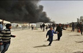 حريق مخيم الزعتري يصرع ويصيب 7