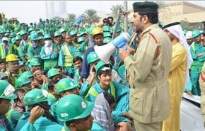 تظاهرات صدها کارگر در دوبی
