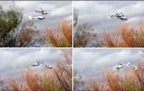 شاهد لحظة تصادم طائرتي هليكوبتر في الأرجنتين