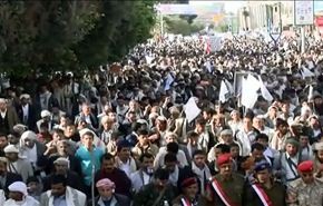 تظاهرات في صنعاء ومحافظات اخرى رفضا للتدخل الخارجي