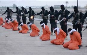 فيديو وصور: داعش يعدم 9 أشخاص اتهمهم بـ