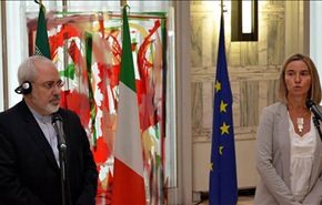 ظريف يلتقي موغريني مساء الاثنين في بروكسل