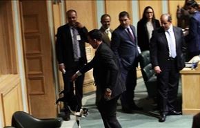 "گربۀ پارلمان" اردن جنجال به پا کرد