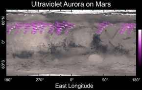 اكتشاف غبار وشفق قطبي على كوكب المريخ