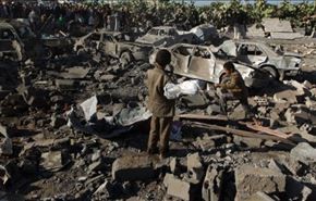 ادامه حملات جنگنده های ائتلاف عربی به یمن