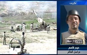 العالم تبث صورا خاصة من مواقع المسلحين المقصوفة في تكريت
