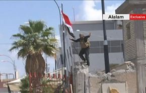 بالفيديو، ما ان رفع العلم العراقي حتى سقطت صلاح الدين محررة!