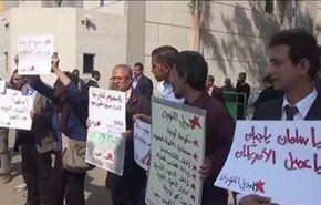 بالفيديو؛ مظاهرة أمام سفارة السعودية بالقاهرة تندد بالعدوان على اليمن