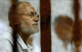 محكمة مصرية تقضي باعدام مرشد الاخوان و 13 قيادياً