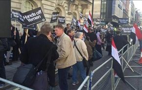 اعتصام في لندن تنديدا بالعدوان على اليمن