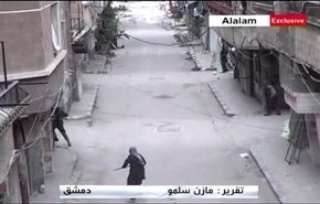 فيديو خاص من القتال في شارع جلال عكوش في اليرموك